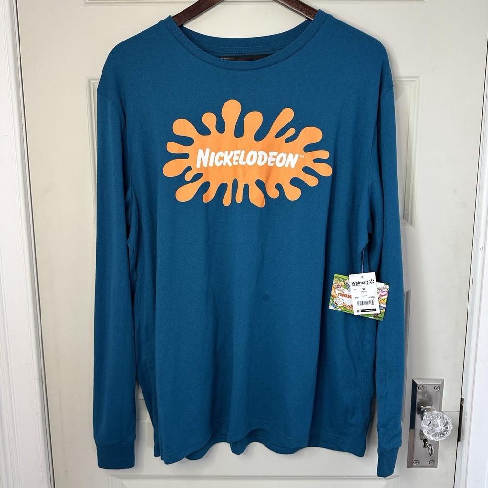 Nickelodeon Long Sleeve Shirt XL Reptar Rugrats Ren Stimpy Rocket Power Reggie